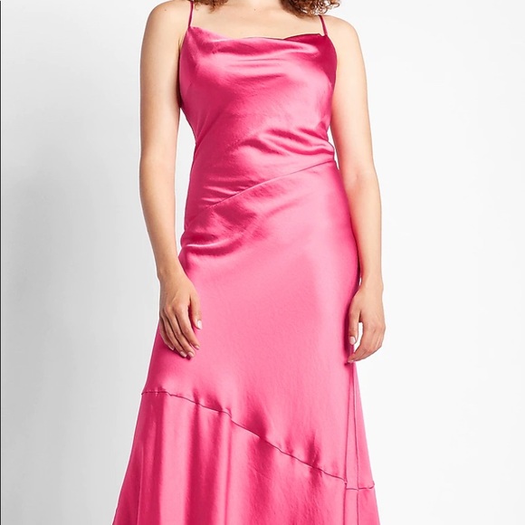 Limited Edition Satin Cowl Neck Maxi Dress - Picture 3 of 6